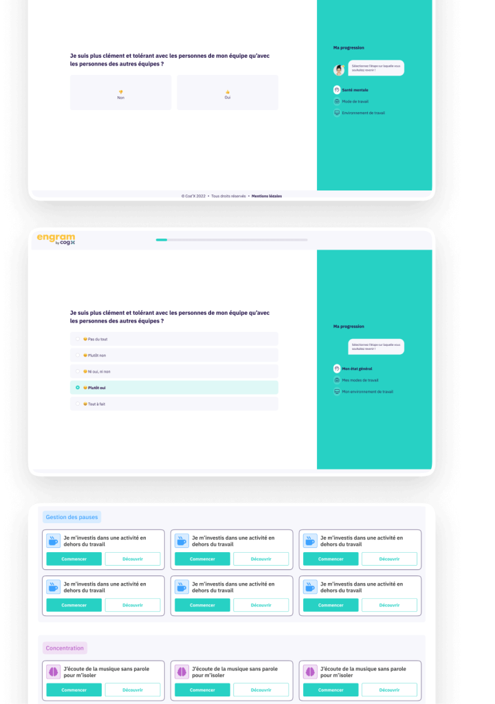Application test travail