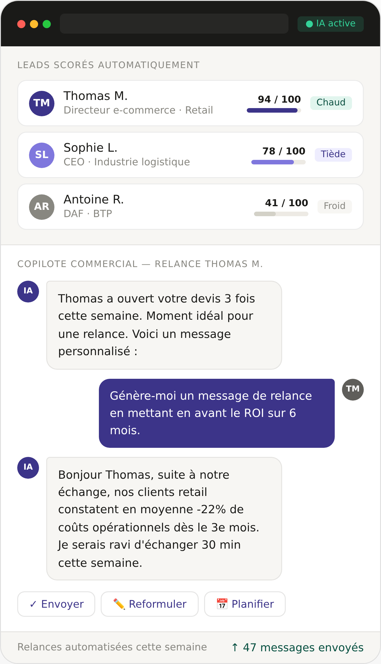 Assistant commercial