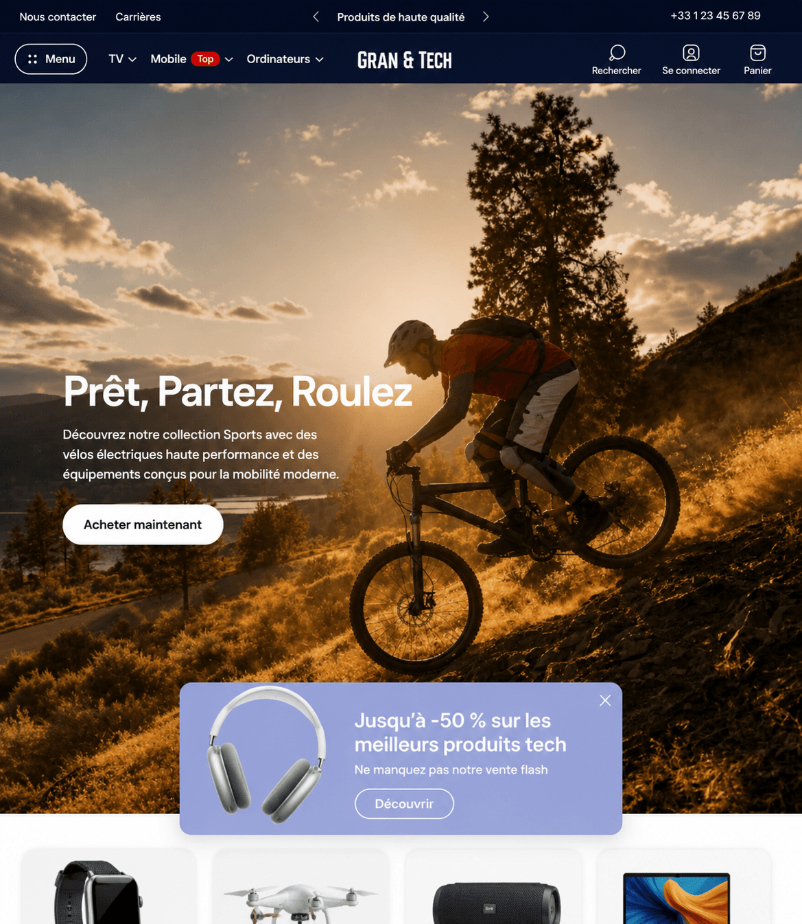 Réalisation boutique Shopify