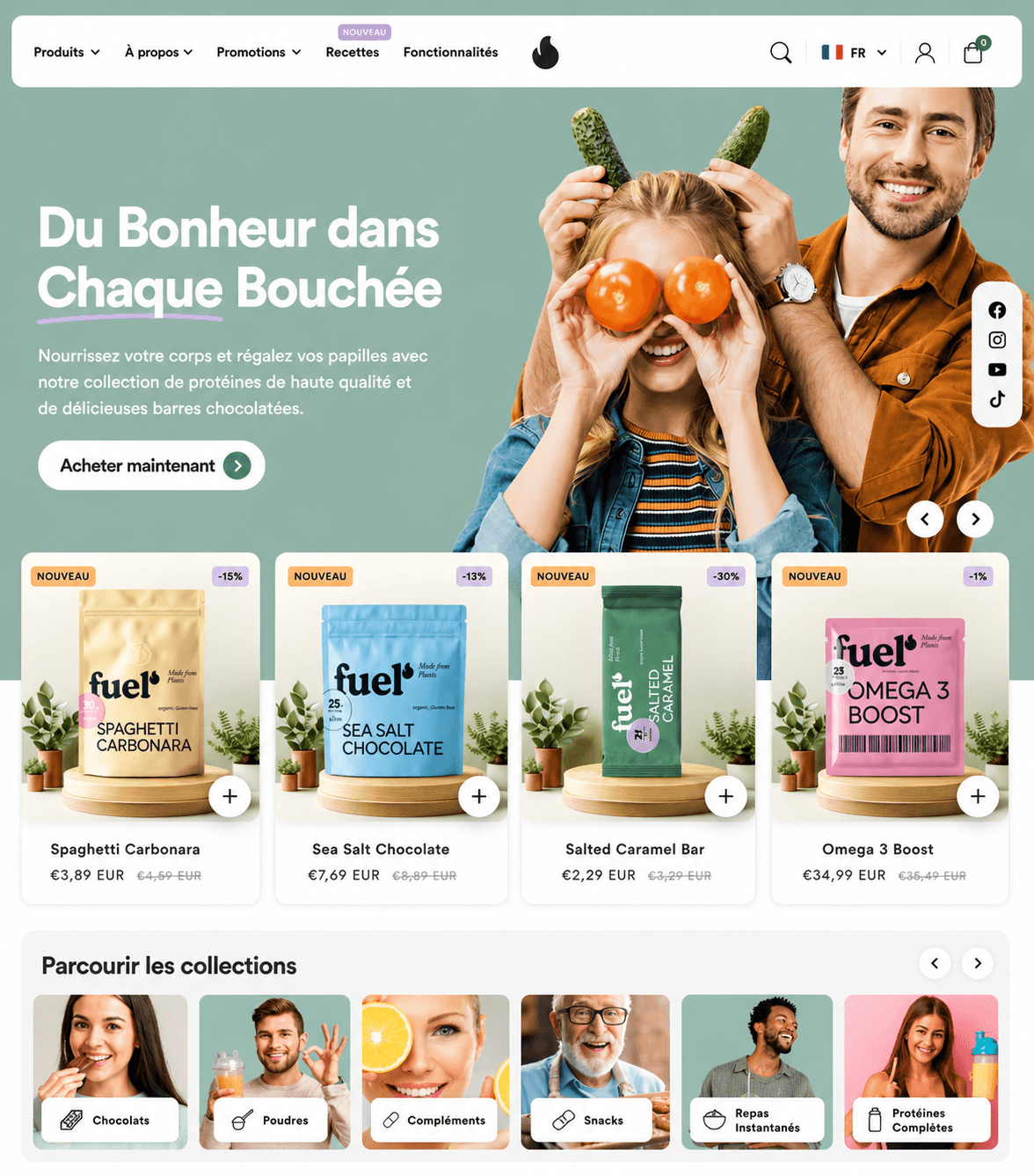 Réalisation boutique Shopify