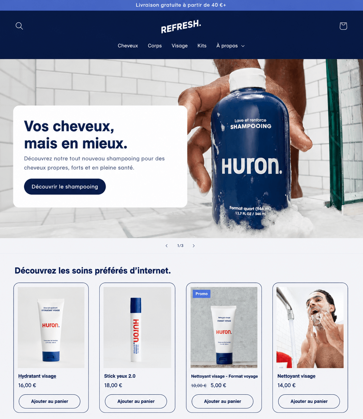 Réalisation boutique Shopify e-commerce alimentaire
