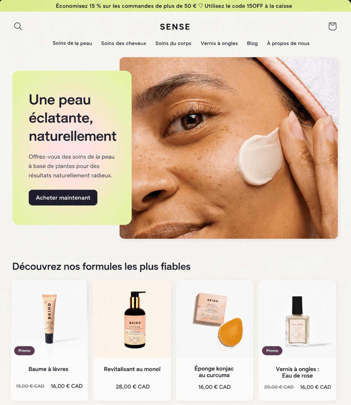 Réalisation boutique Shopify e-commerce sport